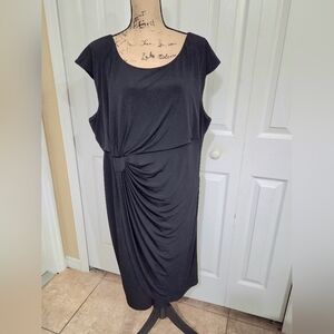 Connected Woman Elegant Black Stretch Dress Size 20W